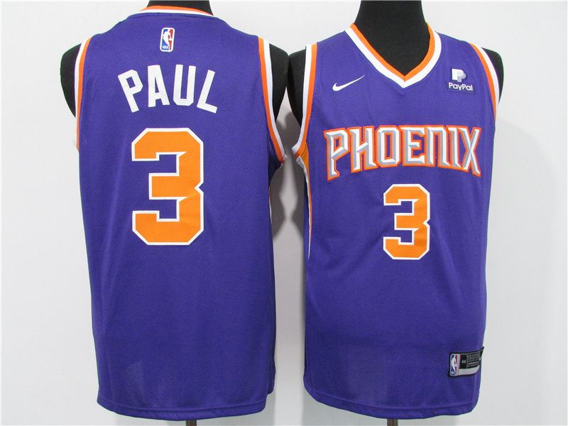 Men Phoenix Suns 3 Paul Purple Game Nike 2021 NBA Jersey